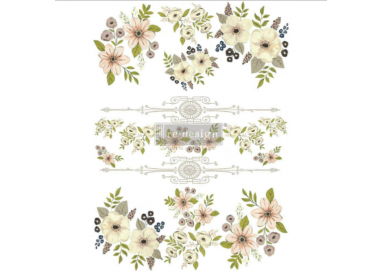 transfer per mobili painted florals