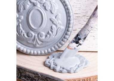 chalk pittura per mobili colore argento