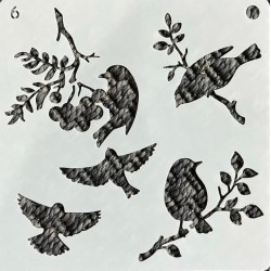 stencil bird 6