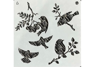 stencil bird 6