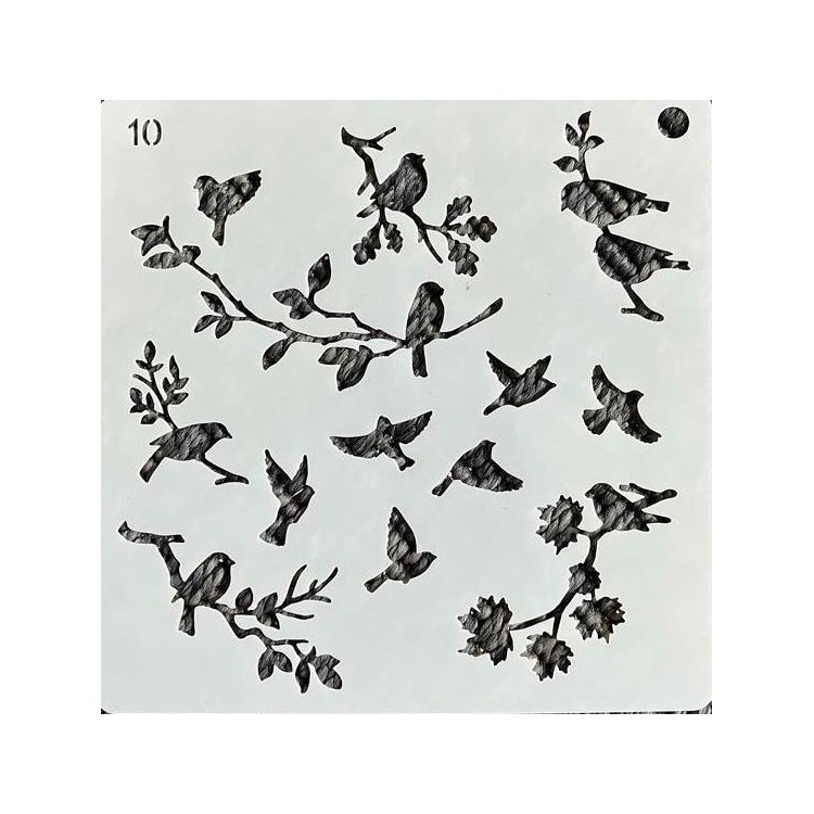 stencil bird 10