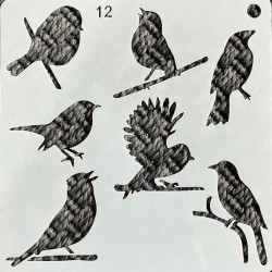 stencil bird 12