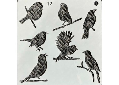 stencil bird 12