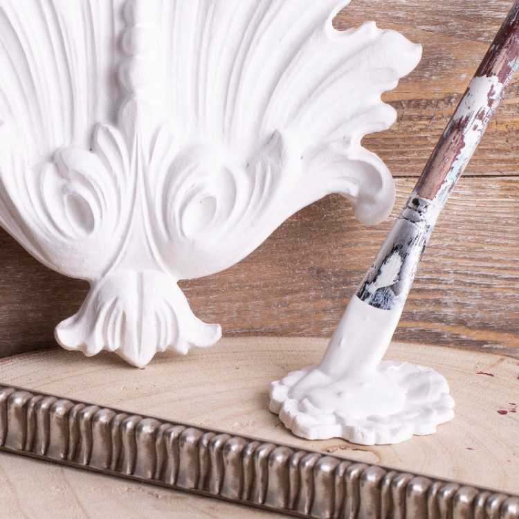 chalk pittura per mobili colore neve