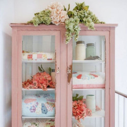 chalk pittura per mobili colore rosa provenza